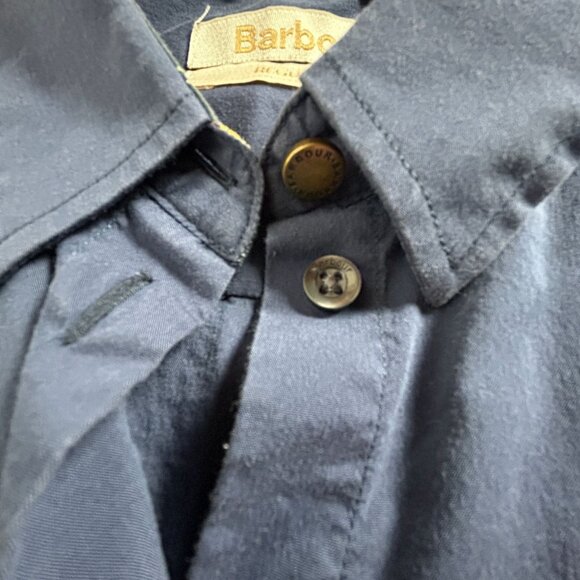 Barbour Womens Parceval Shirt Navy Button-Down Long Sleeve Casual Lightweight - Picture 6 of 10